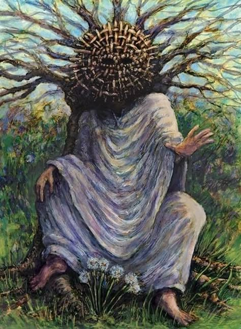 “Saint of the Wood” Brian Gomien (2020) Folk Horror, Arte Peculiar, Cosmic Horror, 다크 판타지, Occult Art, Creative Challenge, Arte Inspo, Fantasy Concept Art, High Fantasy