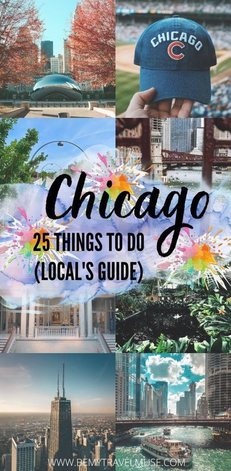 25 wonderful things to do in Chicago, from the iconic bean selfie to activities off the beaten path recommended by a local. #Chicago What To Do In Chicago, Chicago Itinerary, Chicago Attractions, Chicago Vacation, Chicago Cultural Center, Things To Do In Chicago, Lincoln Park Zoo, Travel Cheap, Visit Chicago