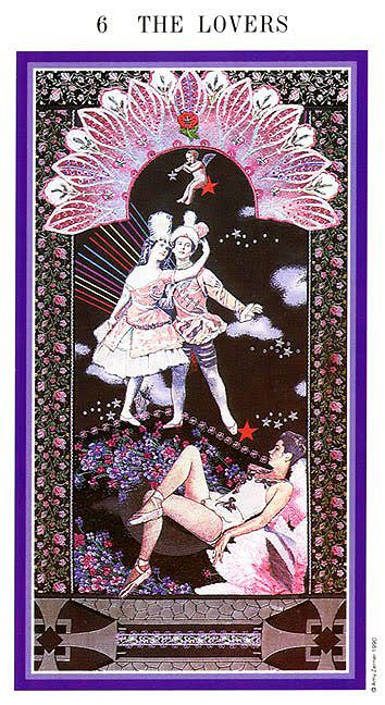 The Lovers - Enchanted Tarot (Zerner-Farber Tarot) All Tarot Cards, Tarot Significado, Tarot Book, Online Tarot, Tarot Bags, Tarot Cards Art, Tarot Art, The Lovers, Major Arcana