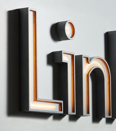 LinkedIn Studios — Media-Objectives Signage Light, Illuminated Signage, Signage Board, Retail Signage, Shop Signage, Entry Signs, Wayfinding Design, Building Signs, Exterior Signage