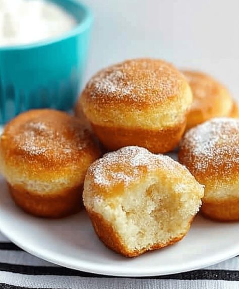 French Breakfast Puffs Recipe French Toast Muffins Recipe, Cinnamon Sugar French Toast, Breakfast Puffs, French Breakfast Puffs, French Toast Muffins, Pina Colada Recipe, French Breakfast, Puff Recipe, Easy Chili