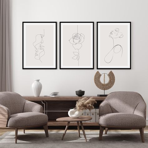 SHOP Two Faces Line Art in Beige Illustration Framed Fine Art Print – Olive et Oriel Line Art Room Decor, Abstract Line Art Design, Beige Illustration, Decor Pictures Wall Art, Decor Pictures Wall, Trending Wall Art, Canvas Aesthetic Painting, Painting Ideas Easy Simple, Aesthetic Painting Ideas On Canvas