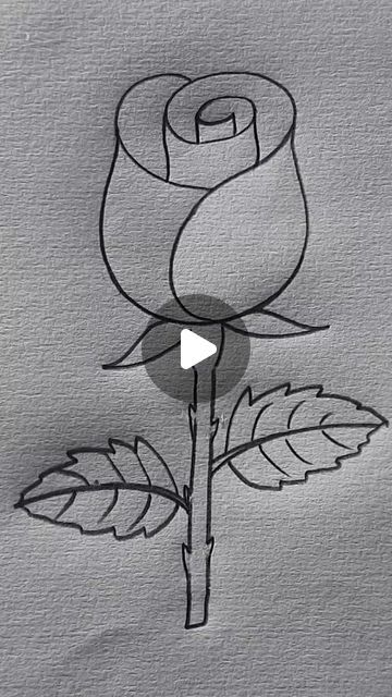 How To Paint A Rose Easy, How To Draw Rose Flower, How To Draw A Simple Rose, Rose Flower Drawing Simple, Quick And Easy Drawing Ideas, Easy Rose Drawing Step By Step, How To Draw A Rose Step By Step Easy, Drawing Of Flowers Easy, How To Draw Roses Step By Step