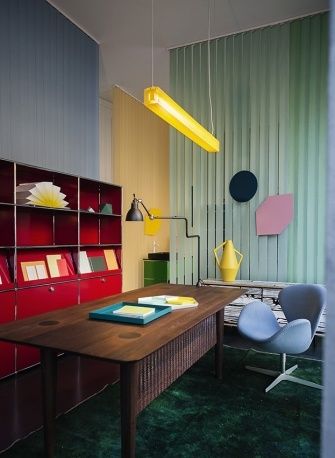 color Happy Office, 80's Room, Casa Container, Modular Furniture, Milan Design Week, Office Interior Design, Commercial Interiors, Elle Decor, 인테리어 디자인