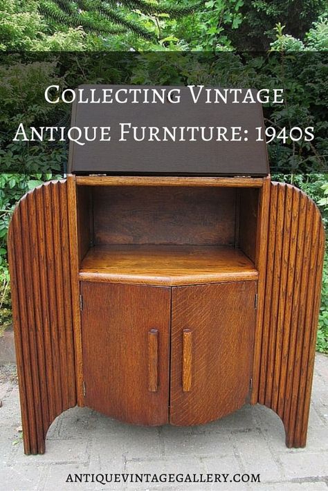 Collecting Vintage Antique Furniture: 1940s 1940s Furniture Living Rooms, 1940 Furniture, 1948 Furniture, 1940s Antiques, 1940 Interior Design, Modern Dutch Colonial, 1940’s Furniture, Retro Living Room Furniture, 1940s Furniture