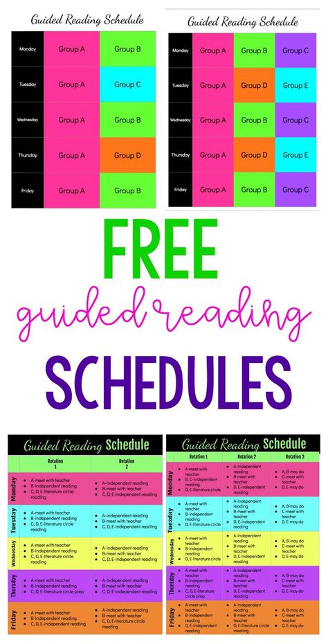 Guided Reading Fourth Grade, Small Group Schedule 4 Groups, Guided Reading Schedule, Guided Reading 2nd Grade, Reading Centers 4th Grade, Reading Schedule, Upper Elementary Reading, Guided Reading Activities, Guided Reading Lessons