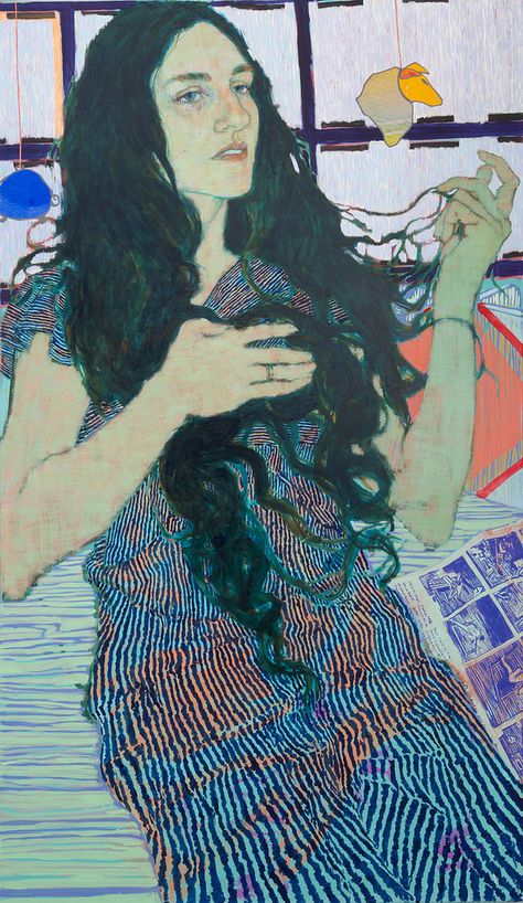 Hope Gangloff’s Expressive and Visually Striking Portraits | Hi-Fructose Magazine Hope Gangloff, Graphisches Design, Figurative Painting, Alphonse Mucha, Art Et Illustration, A Level Art, Ap Art, Art And Illustration, Pen Art