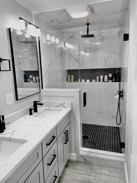 Restroom Remodel, Bilik Air, Full Bathroom Remodel, Modern Bathroom Remodel, Vacation Florida, Restroom Decor, Bathroom Redesign, Bathroom Decor Apartment, Bathroom Design Decor