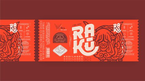 RAKÚ on Behance Packaging Graphic Design, Beer Label Design, Drinks Packaging Design, Packaging Label Design, Creative Package Design, Playing Cards Design, Beer Logo, Tea Design, Creative Package