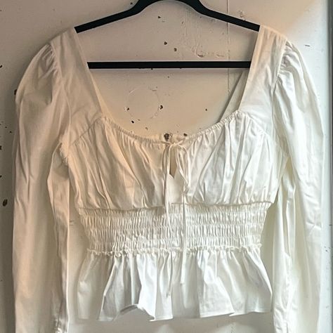 White Milk Maid Style Top Milk Maid Top, Style With Tie, Milk Maid, White Blouse, Pretty Outfits, Top Styles, Topshop, Milk, Zipper