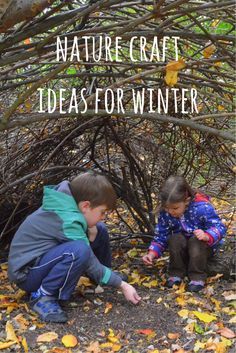 Nature craft is a perfect way to get kids outdoor in Winter. Lots of ideas here for Winter nature crafts which are simple, fun and give great results. Winter Nature Activities, Winter Nature Crafts, Nature Craft Ideas, Nature Activities For Kids, Nature Crafts For Kids, Outdoor Learning Activities, Forest School Activities, Nature Education, Nature Craft