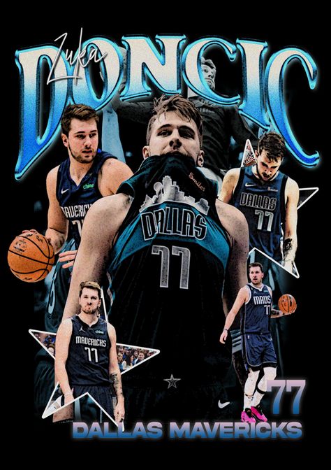 Dončić was the third pick by the Atlanta Hawks in the 2018 NBA draft. He was immediately traded to the Dallas Mavericks for Trae Young and a first-round pick in 2019.[1][2] Trae Young was the fifth pick in the 2018 NBA Draft by Dallas. Rick Carlisle, Dallas head coach, made the trade because he was worried he wouldn't get Dončić if he waited for the fifth pick. Graphic Tees Design, Bootleg Design, Nike Art, Trae Young, Retro Graphic Design, Luka Doncic, Editing Ideas, Basketball Art, Nba Draft