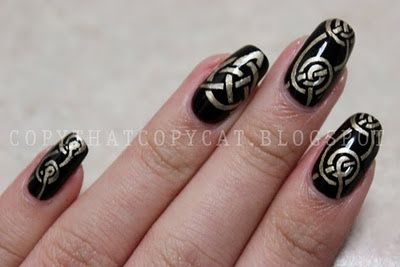 Celtic nail designs images | Celtic | Nail Designs Celtic Nails, Sea Nails, Fantasy Nails, Secret Secret, Ground Level, Manicure Ideas, Secret Wedding, Gorgeous Nails, Nail Art Ideas