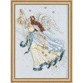 Twilight Angel Cross Stitch Angels, Stitch And Angel, Counted Cross Stitch Kits, Creative Hobbies, Stitching Art, Gold Collection, Stitch Kit, Cross Stitch Art, Cross Stitch Kits