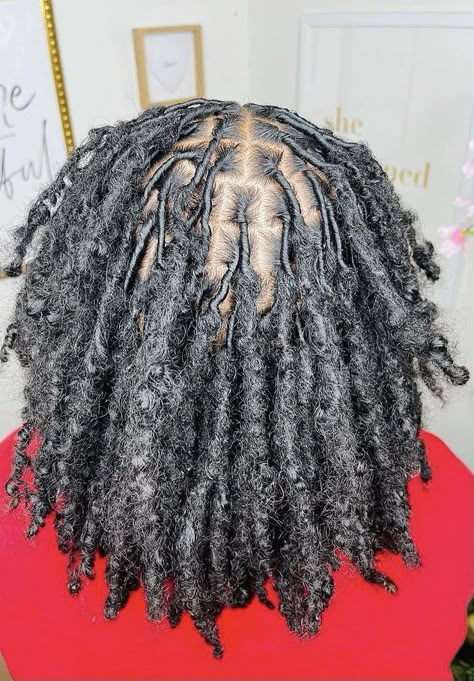 Instant Curly Locs, Small Loc Parts, Locs 4b Hair, Locs With Curly Ends Real, 4b Locs, Natural Locs With Curly Ends, Locs With Curly Ends, Thick Natural Hair, Beautiful Dreadlocks