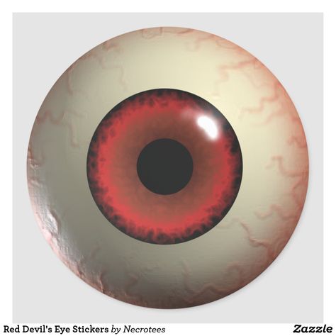 Red Devil's Eye Stickers Spotify Background, Iphone Makeover, Zombie Eyes, Monster Vampire, Hell Boy, Illusions Art, Eye Anatomy, Halloween Apothecary, Eyeball Art