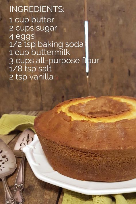 Grandma's Pound Cake Recipe, Recipe For Pound Cake, Perfect Pound Cake Recipe, Best Pound Cake Recipe, Pound Cake Recipes Easy, Buttermilk Pound Cake, Southern Recipe, Serving Ideas, Cake Recipes Easy Homemade