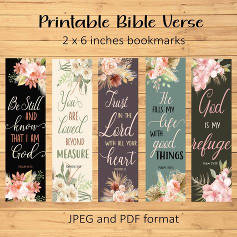 Unique Bookmark, Watercolor Bookmarks, Christian Wall Decor, Online Journal, Printable Bible Verses, Bible Art Journaling, Scripture Study, Christian Blogs, Bookmarks Handmade