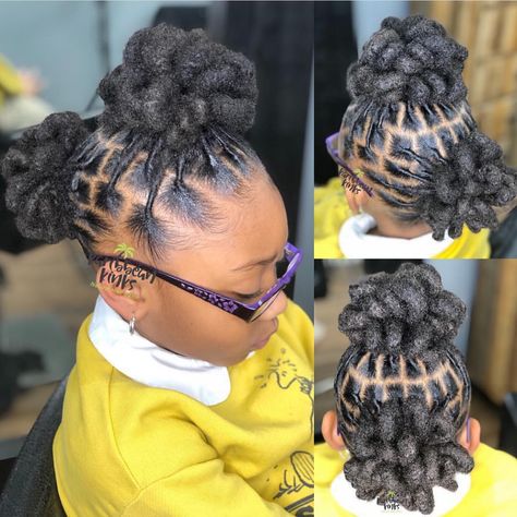 Little girls with locs😍 All of these styles are so pretty by @janai.stylez voiceofhaircare.com Kids Dreads Hairstyles, Hairstyles For Dreads, Kids Dreads, Loc Updo, Dreads Hairstyles, Dread Head, Kid Hairstyles, Natural Hair Salons, Lil Girl Hairstyles