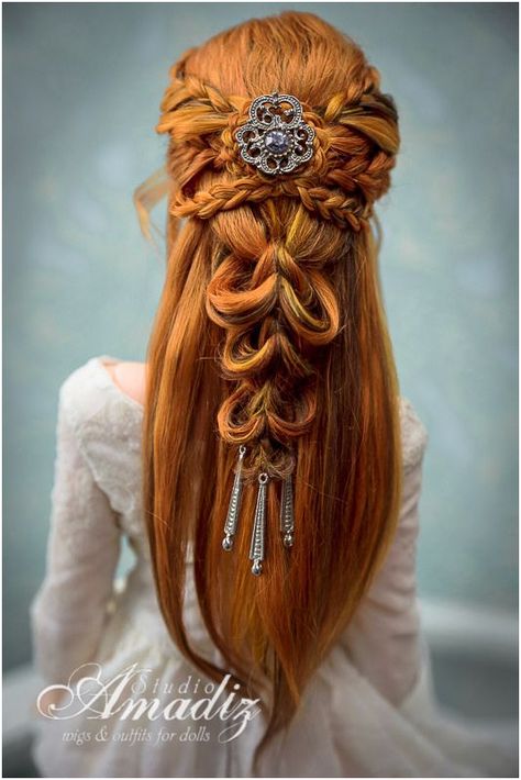 Tree Braids Hairstyles, Steampunk Hairstyles, Side Braid Hairstyles, Wedding Braids, Beaded Hair Clips, Bob Braids, Head Scarf Styles, Pigtail Hairstyles, Effortless Hairstyles