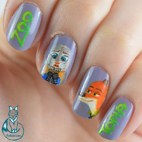 Freehand Nail Art, Art Nail Art, Disney Nails, Art Nails, Zootopia, Disney Pins, Art Blog, Nails Art, Pixar