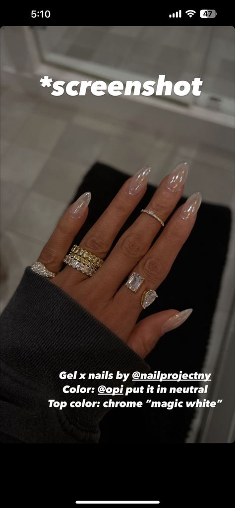 Put It In Neutral Opi, Chrome Nails Opi, Natural Almond Nails, Gel Nails Diy, Nail Envy, Nail Jewelry, Neutral Nails, Fabulous Nails, Fire Nails