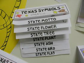 Texas History Classroom, Texas Symbols, Texas Theme, 3rd Grade Social Studies, 4th Grade Social Studies, Kindergarten Social Studies, Homeschool Social Studies, State Symbols, Social Studies Elementary