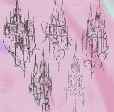 Cathedral Tattoo, Castle Tattoo, Grunge Tattoo, Sigil Tattoo, Gothic Tattoo, Dark Art Tattoo, Architecture Drawing Art, Cool Tattoo, Subtle Tattoos