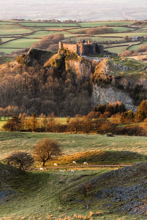 Countryside Editorial, Wales Scenery, Carmarthenshire Wales, Iron Crown, Welsh Castles, Uk Places, Welsh Countryside, English Castles, Winter Palace