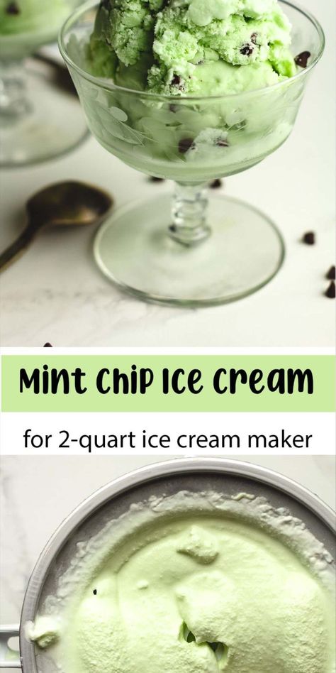 Try our timeless Mint Chip Ice Cream recipe that we've loved for years! Mix dairy, sugar, vanilla, tempered eggs, and mini chocolate chips with the perfect touch of creme de menthe for the most delicious ice cream ever! Mint Chip Ice Cream Recipe, Mint Chip Ice Cream, Mint Ice Cream, Ice Cream Recipe, Mini Chocolate Chips, Chocolate Chips, Dairy, Vanilla, Ice Cream