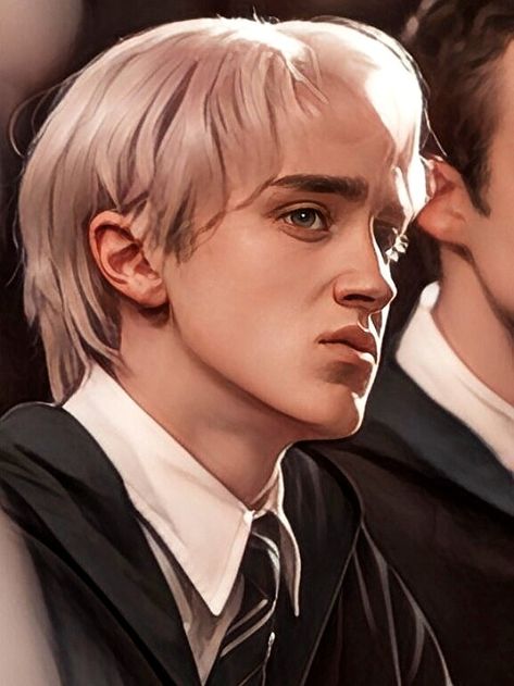 Harry Potter Drawings, Draco Malfoy, Harry Potter, Blonde, Drawings, Hair, Black