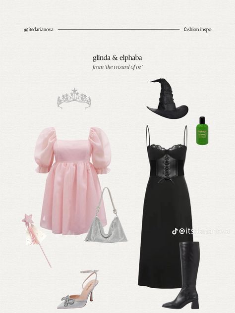 Wicked Movie Outfit Ideas, Elphaba Outfit, Wicked Outfit, Glinda And Elphaba, Oz Costume, Movie Outfit, Wicked Movie, Pretty Halloween Costumes, Last Minute Halloween Costumes