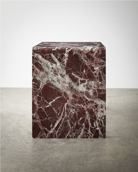 Marble Jointed Stool in Rosso Levanto – Claude Home Marble Stool, Japanese Wood Joinery, Rosso Levanto Marble, Marbleized Decor, Granite Furniture, Marble Stools, Gucci Art, Marble Bathroom Floor, Marble Tile Bathroom