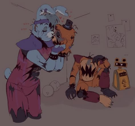 Freddy X Bonnie Security Breach, Bonnie X Freddy Fanart, Fronnie Fnaf Fanart, Fnaf Freddy X Bonnie, Fnaf Fronnie, Fnaf Bonnie Fanart, Fnaf Movie Fanart, Bonnie Fnaf Art, Bonnie X Freddy