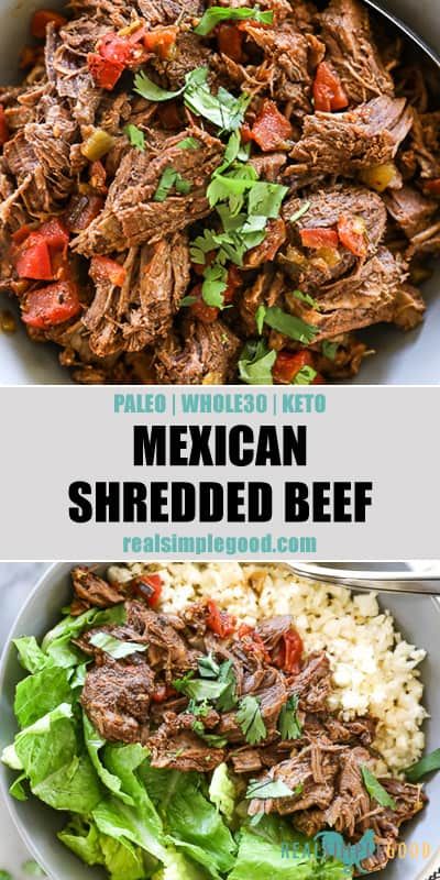 Mexican Shredded Beef (Paleo, Whole30 + Keto) Instant Pot or Slow Cooker Enchiladas Burritos, Chicken Enchilada Soup Crock Pot, Mexican Shredded Beef, Lamb Dinner, Baked Chicken Fajitas, Authentic Mexican Recipes, Keto Beef, Style Gym, Whole30 Keto