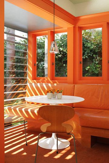 Steven's Bright Orange & Modern Kitchen Kitchen Spotlight Orange Interiors, Kitchen Spotlights, Orange Living Room, Orange Room, Orange Things, Orange Rooms, The Color Orange, Orange Kitchen, Orange Decor