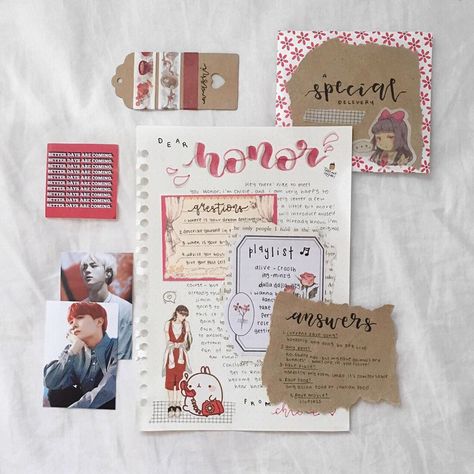 Handwritten Letter Ideas Diy, Snail Mail Crafts, Mail Inspiration, Penpal Ideas, Snail Mail Letters, Penpal Letters, Snail Mail Inspiration, Snail Mail Art, Snail Mail Pen Pals