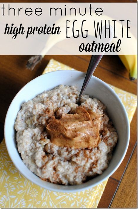 Egg White Oatmeal, Protein Egg, Pancakes Protein, Peanut Butter Fingers, Butter Fingers, Protein Muffins, Oatmeal Recipe, Protein Packed Breakfast, God Mat