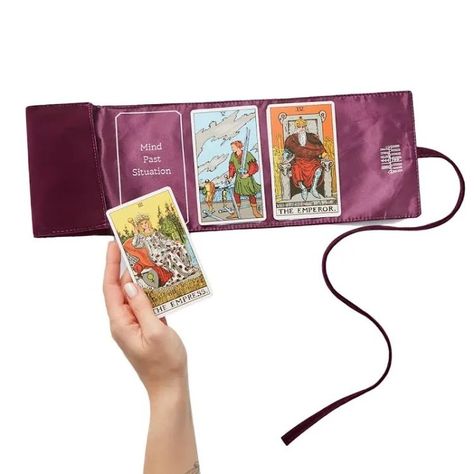 Diy Tarot Cards, Witch Store, Tarot Cards For Beginners, 78 Tarot Cards, Zodiac Elements, Deck Storage, Tarot Cloth, Purple Wrap, Tarot Spread