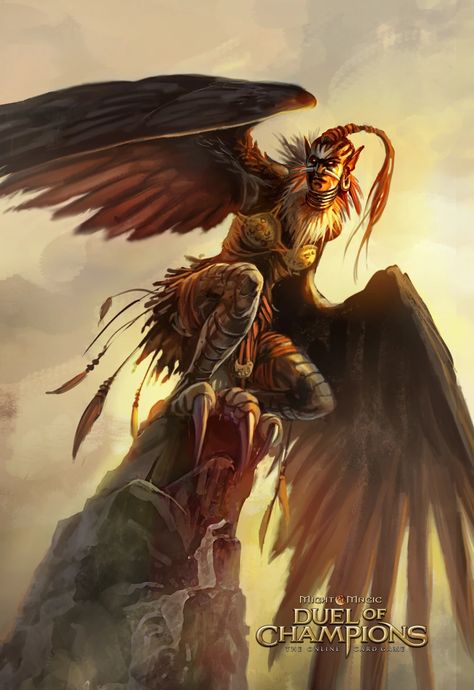 Sahaar harpy | Might and Magic Wiki | Fandom Greek Creatures, Tower Of Power, Pale Face, Greek And Roman Mythology, Roman Mythology, Mythological Creatures, Anatomy Art, Dnd Characters, Fantastic Beasts