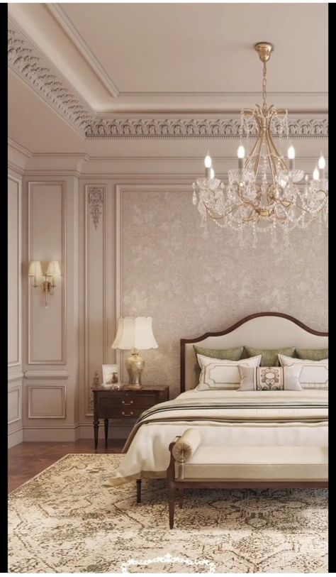 Classy Bedroom, Luxury Bedroom Design, Bedrooms Decor, Dekorasi Kamar Tidur, Classic Bedroom, Bedroom Bed Design, Bed Furniture Design, Luxury Bedroom, Elegant Bedroom