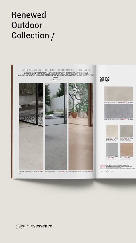 Flooring Catalogue Design, Ceramic Catalogue Design, Tile Catalogue Design, Tiles Brochure, Architect Brochure, Tiles Ads, Material Catalogue, Tiles Wall Design, Leaflet Ideas