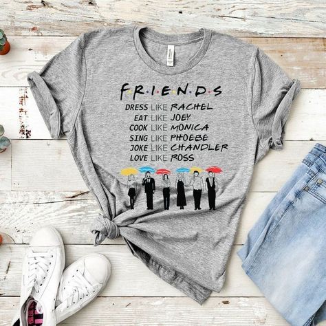 Friends T Shirt Ideas, Friends Shirts Tv Show, Friends Tshirt Ideas, Friends Shirt Ideas, Friends Pivot, Friends Tv Show Shirt, Friends Clothes, Pivot Friends, Friends Shirts