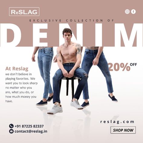 Denim Ad post Design Fashion Ad post Designs Denim Social Media Post, Coffee Cinematography, Jeans Ads, Diwali Fashion, Dairy Brands, Mens Innerwear, Fashion Magazine Layout, Motion Design Video, Design Video