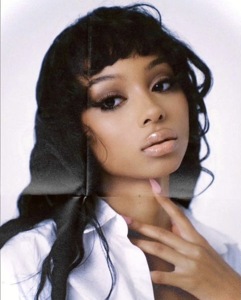 ❝ ❀ :: brookjayy by nassir ward! ↶ Black Hair, A Woman, Lips, Makeup, Hair, White, Black, Make Up