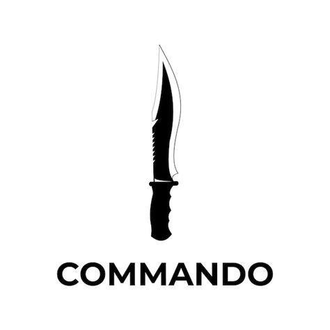 Knife commando logo icon vector design | Premium Vector #Freepik #vector #knife-logo #sword-logo #knight-logo #knife India Army, Graphic Design Clothing, Knife Logo, Hunter Logo, Knight Logo, Design Clothing, Logo Icon, Letter Logo Design, Couple Cartoon