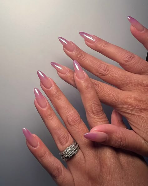 Ombre Chrome Nails, Chrome Nails Designs, Work Nails, Classy Acrylic Nails, New Nails, Neutral Nails, Nails 2024, Fire Nails, Funky Nails