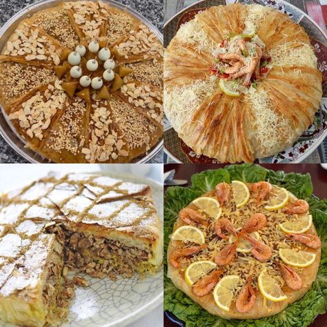 Moroccan food - bastilla 7ot djaj Bastilla Moroccan, Moroccan Food, Pins