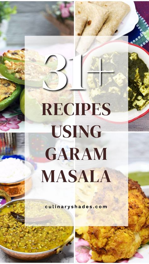 31 Recipes with Garam Masala - Culinary Shades Gram Marsala Recipe, Garam Masala Lentils, Garamond Masala Recipe, Garam Masala Dishes, Gara Masala Recipes, Recipes Using Garam Masala, Recipes With Garam Masala, Garam Masala Recipe Dishes, Gram Masala Recipe