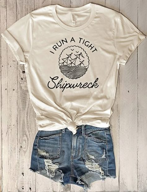 Women's Graphic Tees | Women's Short Sleeve T-Shirts, Long Sleeve T-Shirts - SheShow Family Cruise Shirts, Funny Mom Shirt, Cruise Shirt, Cute Shirt Designs, Family Cruise, Mom Life Shirt, Funny Mom Shirts, Funny Mom, Shipwreck